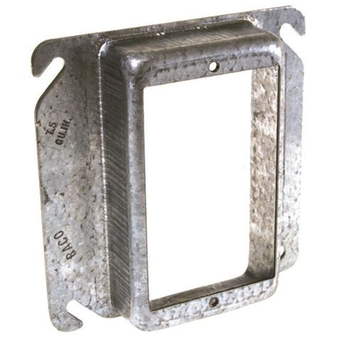 1-gang square metal electrical box cover|double gang outlet box cover.